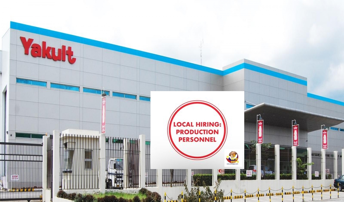 Local hiring: Production Personnel for Yakult Philippines Incorporated ...